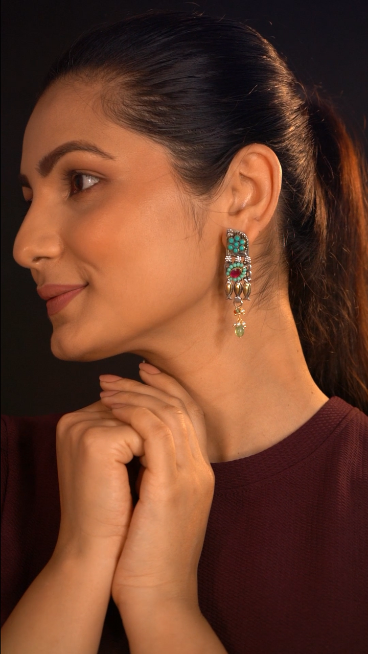 Ayati Jaipur 925 silver earrings