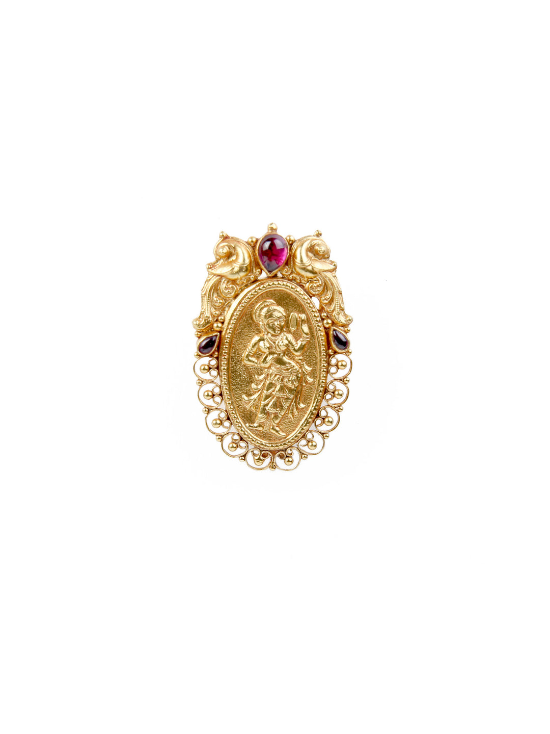 925 silver “Darpana” - mirror lady pendant