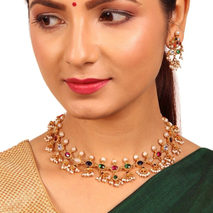 Dayaa Navarathna Necklace