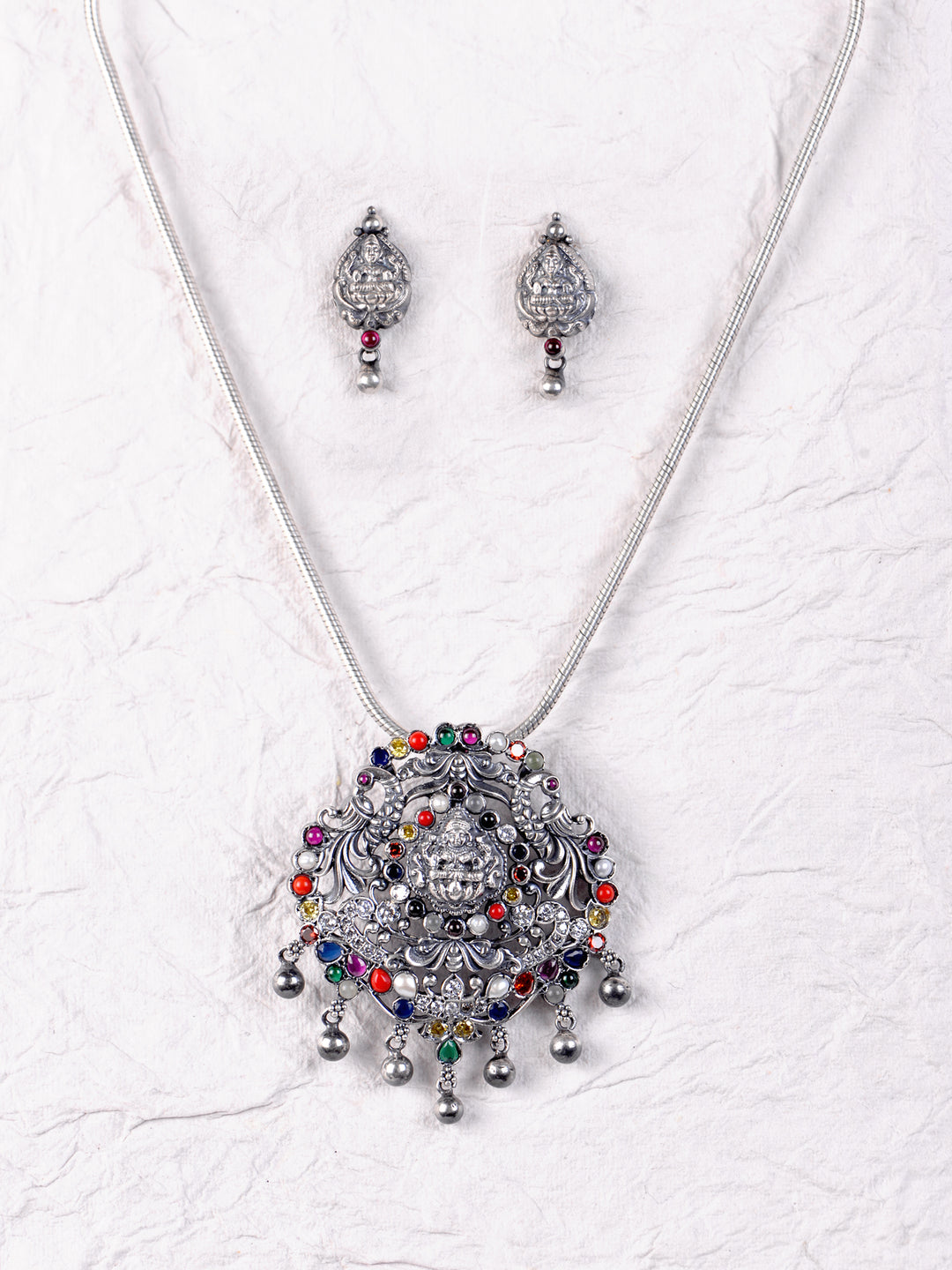 Kashvi Navarathna Lakshmi Necklace