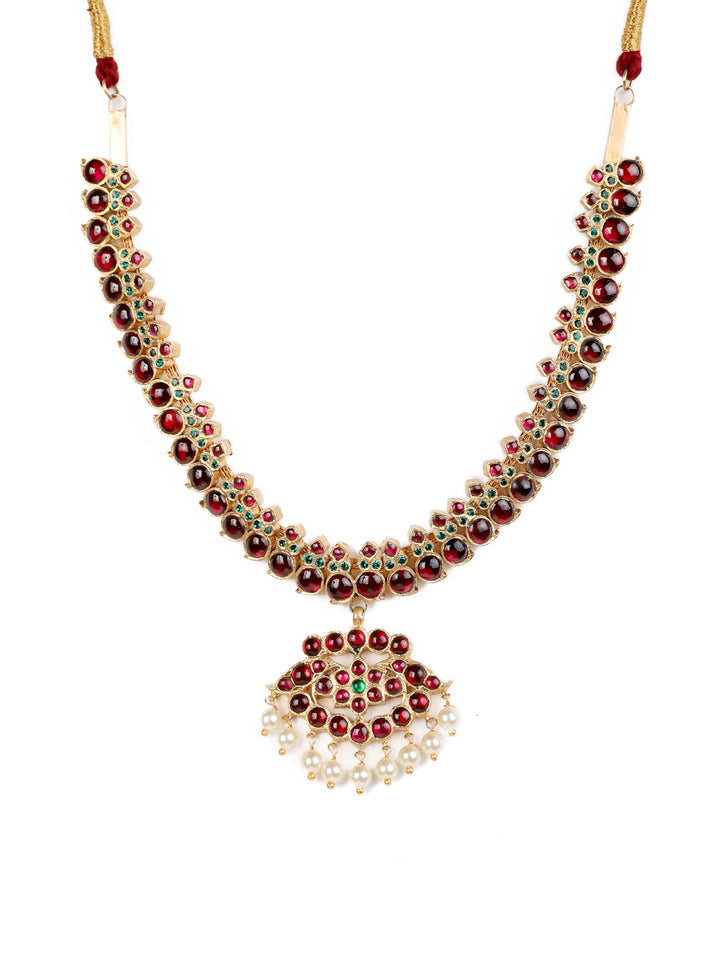 Silver Araku Bharatnatyam short necklace