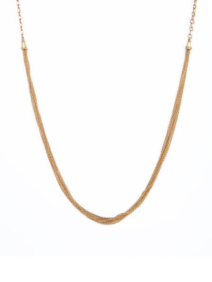 925 silver gold polished chain