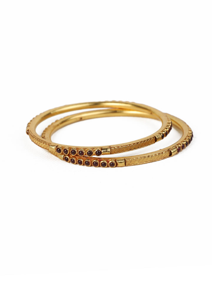 925 Silver gold plated 4 bangles 2.4 Size