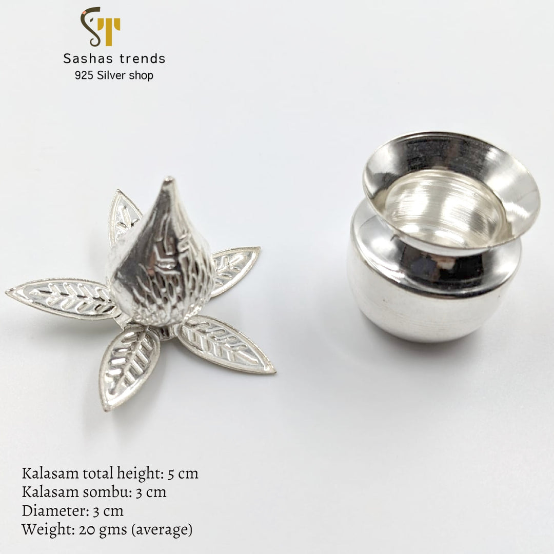 small kalasam / subh kalash/ purna kumbh/ mangal ghat / Silver gifts / Religious Items / Pooja Items