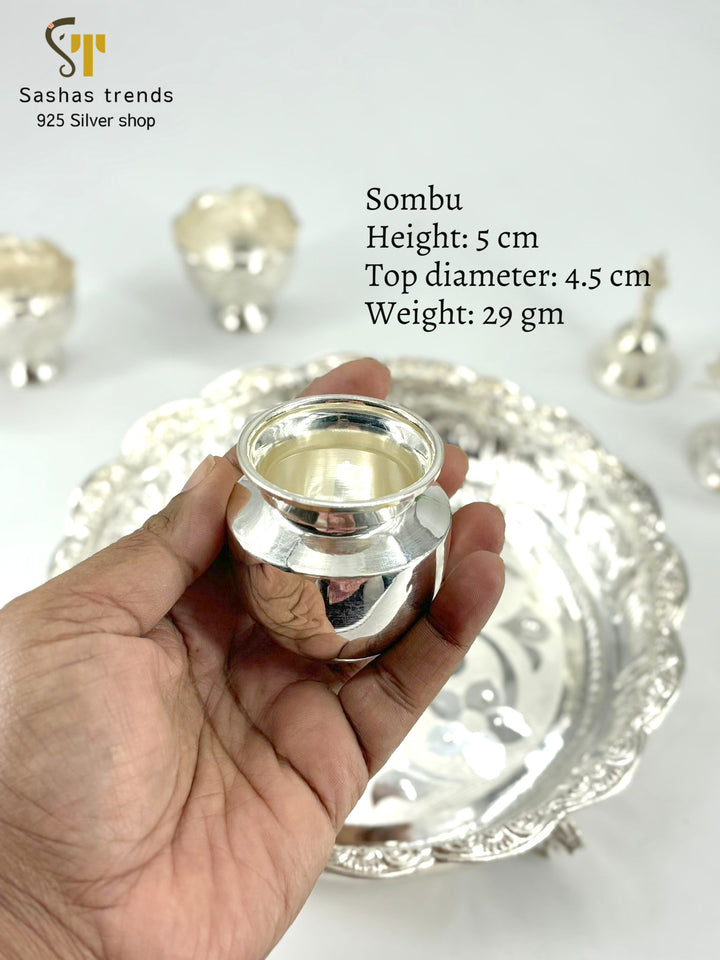 Silver Pooja Thali Set