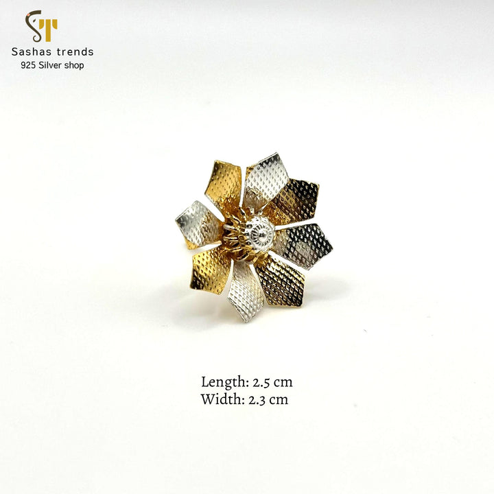 925 Silver Pooja Flower / dual-tone petals