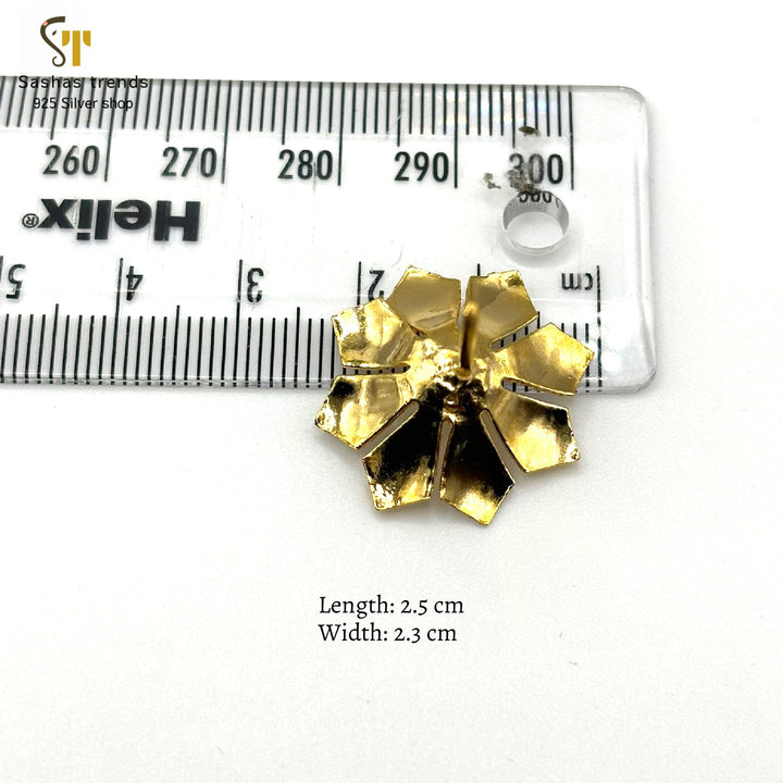 925 Silver Pooja Flower / dual-tone petals