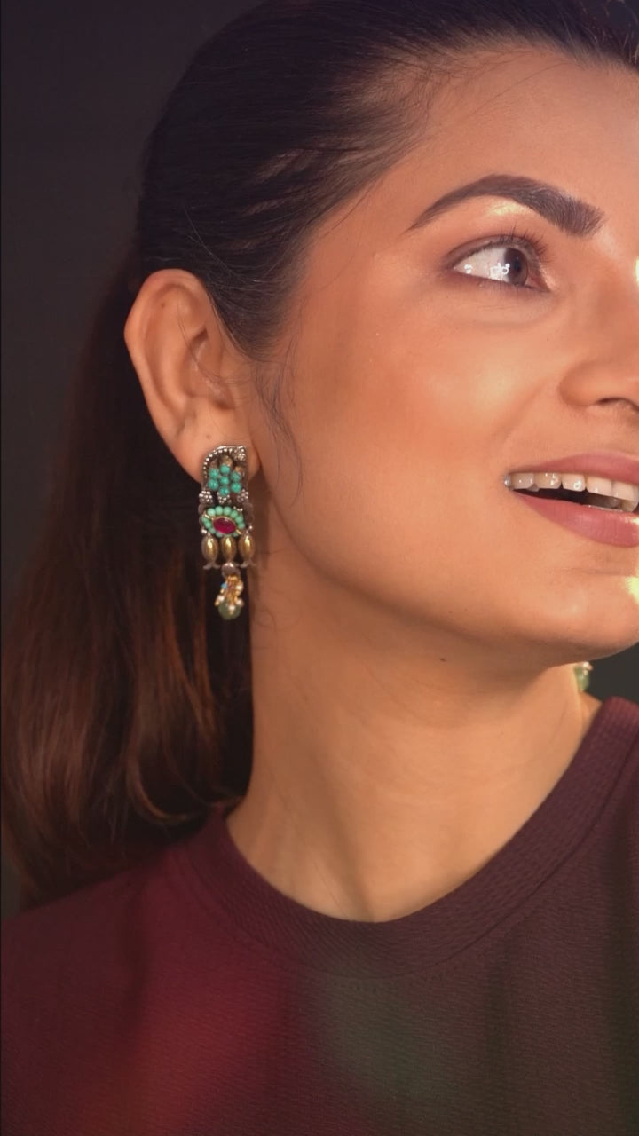 Ayati Jaipur 925 silver earrings