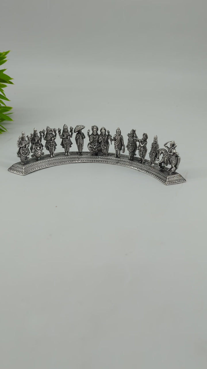 925 silver Dasavathara statue / Vishnu avathar Idols