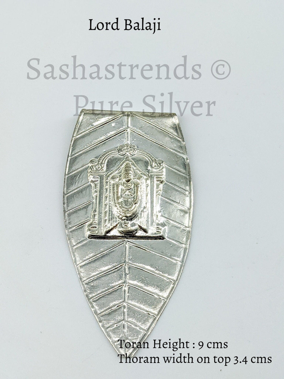 Silver Toranam - Silver Toranam for puja room/mandir - Silver gift items- Pooja item- return gift for navarathri and housewarming