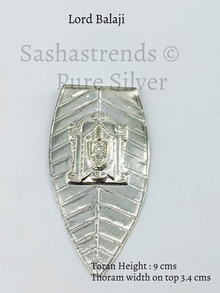 Silver Toranam - Silver Toranam for puja room/mandir - Silver gift items- Pooja item- return gift for navarathri and housewarming