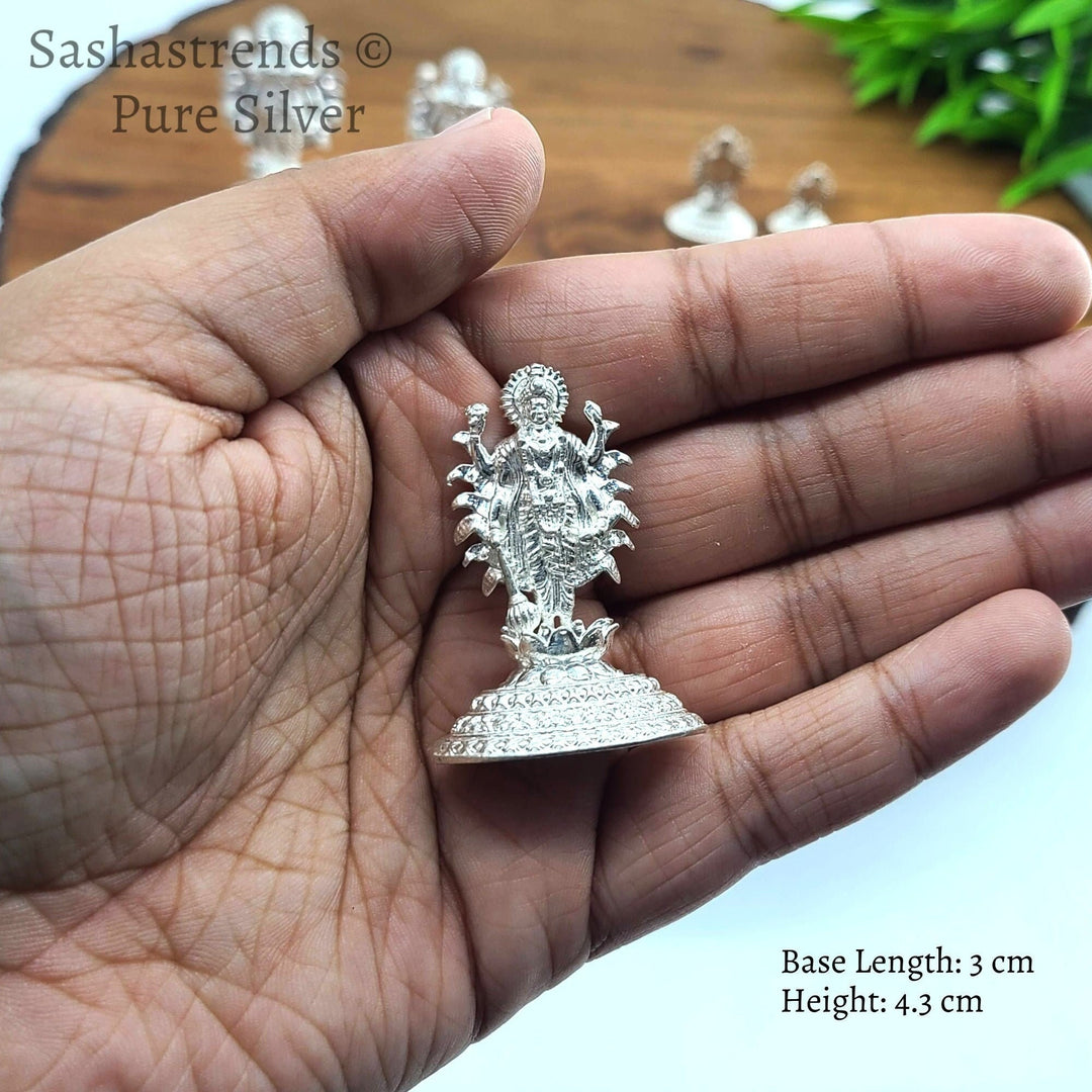 Silver god idol - Maha Vishnu idol - 925 silver gift items- pooja items for home, return gift for Navaratri & housewarming